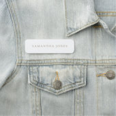 Minimalistisch modern namensschild (Beispiel)