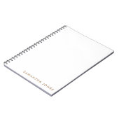 Minimalistisch modern notizblock (Linke Seite)