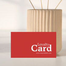 Minimalistisch Modern Red White Beauty Loyalität