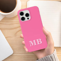 Minimalistisch Modern rosa Anfangsmonogramm