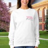 Minimalistisch Modern rosa Anfangsmonogramm Sweatshirt