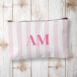 Minimalistisch Modern rosa Anfangsmonogramm Zubehörtasche<br><div class="desc">Erstellen Sie Ihre eigene personalisierte Kosmetik- und Make-up-Tasche mit modernen minimalistischen Initialen und Skriptkalligraphie-Monogramm-Namen.</div>