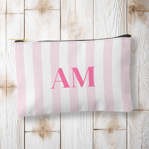 Minimalistisch Modern rosa Anfangsmonogramm Zubehörtasche