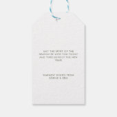 Minimalistisch Modern Scandi Einfaches Weihnachtsb Geschenkanhänger (Rückseite)