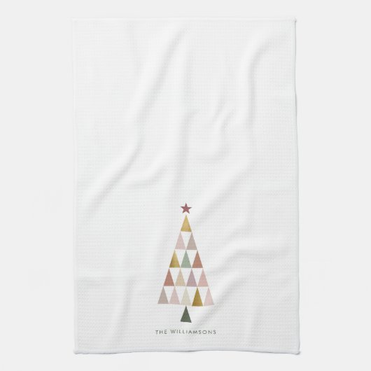 Minimalistisch Modern Scandi Einfaches Weihnachtsb Geschirrtuch (Vertikal)