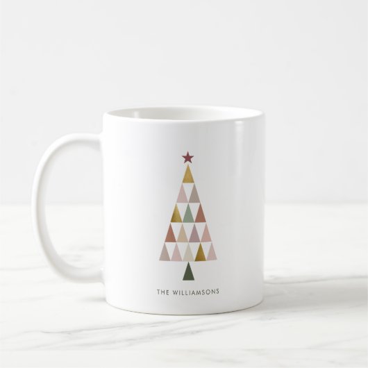 Minimalistisch Modern Scandi Einfaches Weihnachtsb Kaffeetasse (Links)