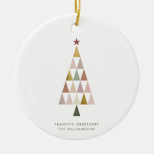 Minimalistisch Modern Scandi Einfaches Weihnachtsb Keramik Ornament