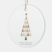 Minimalistisch Modern Scandi Einfaches Weihnachtsb Keramik Ornament (Links)
