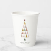 Minimalistisch Modern Scandi Einfaches Weihnachtsb Pappbecher (Vorderseite)