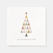Minimalistisch Modern Scandi Einfaches Weihnachtsb Serviette (Vorderseite)