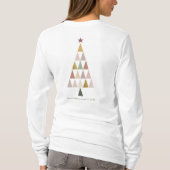 Minimalistisch Modern Scandi Einfaches Weihnachtsb T-Shirt (Rückseite)
