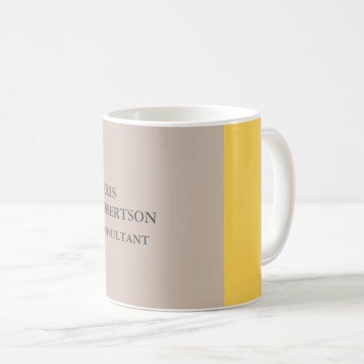 Minimalistisch modern Schlicht Kaffeetasse (VorderseiteRechts)