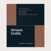 Minimalistisch modern Schlicht Visitenkarten (Außenseite Aufgefaltet)