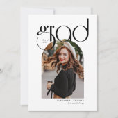 Minimalistisch Modern Simple Arch Foto Abschluss Ankündigung (Vorderseite)