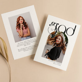 Minimalistisch Modern Simple Arch Foto Abschluss Ankündigung