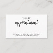 Minimalistisch modern | Stilvolle handgeschriebene Terminkarte (Vorderseite)