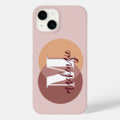 Minimalistisch-Modern-Stilvolles Anfangsmonogramm Case-Mate iPhone Hülle (Rückseite)