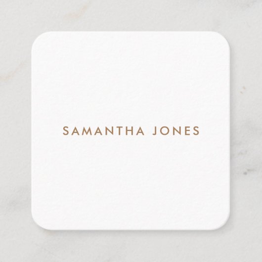 Minimalistisch modern telefonnummerkarte (Vorderseite)