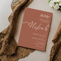 Minimalistisch Modern Terracotta Burnt Orange Nika