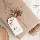 Minimalistisch Modern Terracotta Wedding Vielen Da Geschenkanhänger