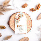 Minimalistisch Modern Terracotta Wedding Vielen Da Geschenkanhänger