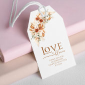 Minimalistisch Modern Terracotta Wedding Vielen Da Geschenkanhänger