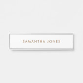 Minimalistisch modern türschild (Vorderseite )