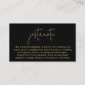 Minimalistisch, modern und einfach, nur ein Hinwei Begleitkarte (Vorderseite)