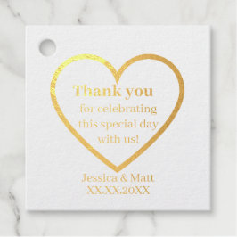 Minimalistisch Modern Vielen Dank für Ihre Feierli Geschenkanhänger