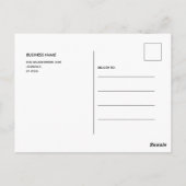 Minimalistisch Modern Vielen Dank, Postcard Postkarte (Rückseite)