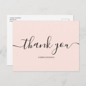 Minimalistisch Modern Vielen Dank Postkarte (Vorne/Hinten)
