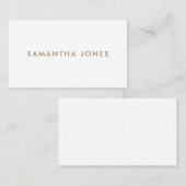 Minimalistisch modern visitenkarte (Vorne/Hinten)