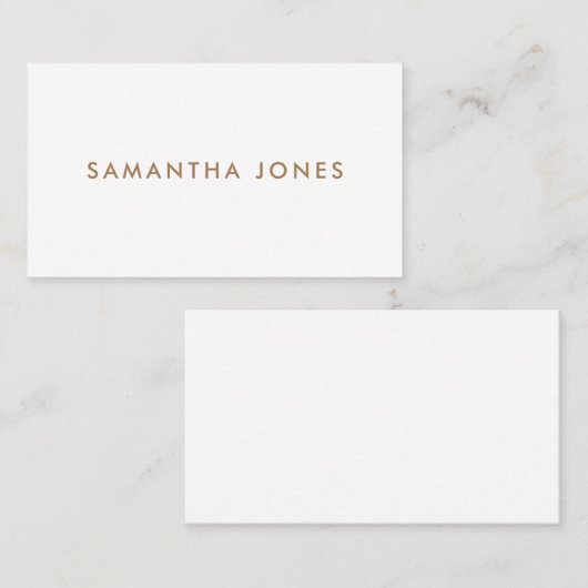 Minimalistisch modern visitenkarte (Vorne/Hinten)