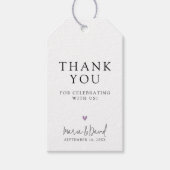 Minimalistisch Modern Wedding Vielen Dank für Ihre Geschenkanhänger (Vorderseite)