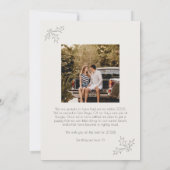 Minimalistisch Modern Zwei Foto Frohe Weihnachtska Einladung (Rückseite)