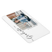 Minimalistisch-Moderne 1 Foto Grad Bekanntgabe Magnet (Rechte Seite)