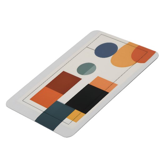 Minimalistisch Moderne Abstrakte Geometrie Magnet (Linke Seite)