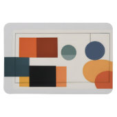 Minimalistisch Moderne Abstrakte Geometrie Magnet (Horizontal)
