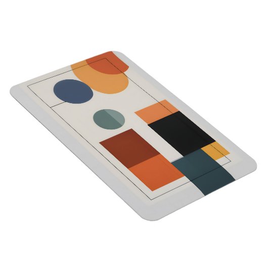 Minimalistisch Moderne Abstrakte Geometrie Magnet (Rechte Seite)
