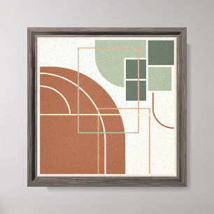 Minimalistisch Moderne Abstrakte geometrische Gera Leinwanddruck