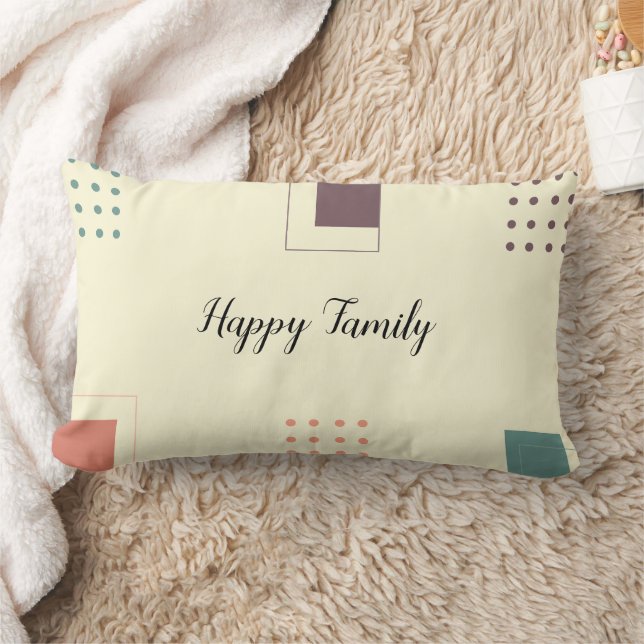 Minimalistisch Moderne Abstrakte Kunst in farbenfr Lendenkissen (Decke)