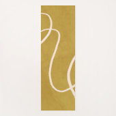 Minimalistisch Moderne Abstrakte Kunst in Gelb Gol Yogamatte (Vorderseite)