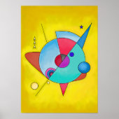 Minimalistisch Moderne Abstrakte Kunst Nr. 5 Poster (Vorne)