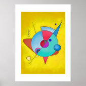 Minimalistisch Moderne Abstrakte Kunst Nr. 5 Poster (Vorne)