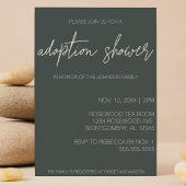 Minimalistisch Moderne Adoption Baby-/Kinderdusche Einladung