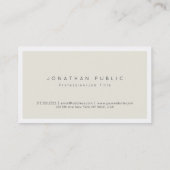 Minimalistisch Moderne Berufliche Elegante Farbe S Visitenkarte (Rückseite)