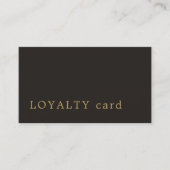 Minimalistisch Moderne Black Imitate Gold Beauty L Treuekarte (Vorderseite)