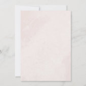 Minimalistisch Moderne Blumenkizze Hochzeit Einladung (Rückseite)