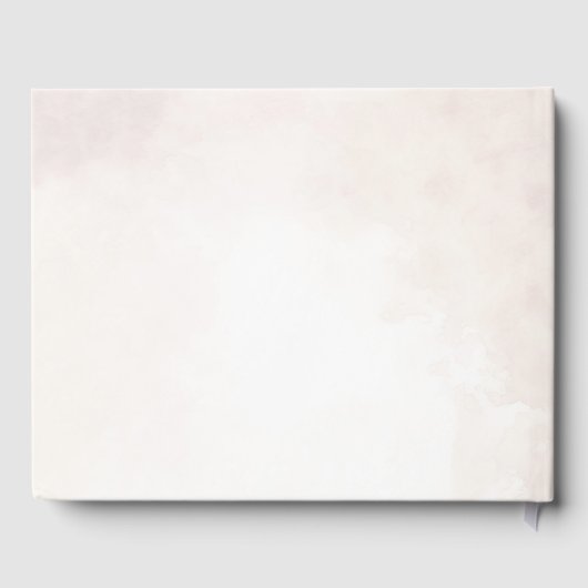 Minimalistisch Moderne Blumenkizze Hochzeit Gästebuch (Rückseite)