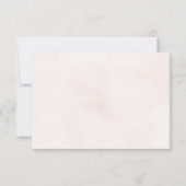 Minimalistisch Moderne Blumenkizze Hochzeit RSVP Karte (Rückseite)